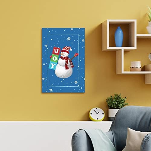 שלט עץ לחג המולד שלט שלג מצחיק שלג פתית שלג שמחה באנר כחול עץ שלט עץ וינטג 'חג המולד עיצוב דלת כניסה