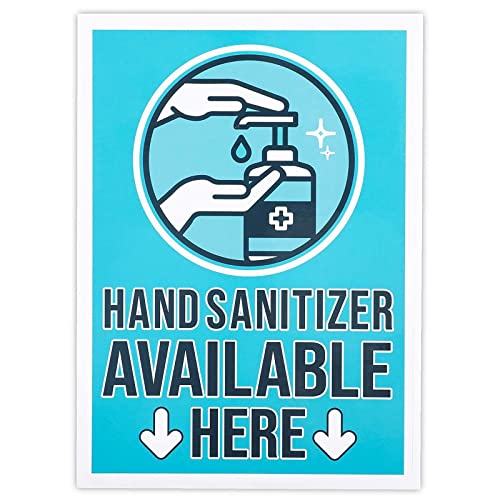 מנקה ידיים זמין כאן שלטי חנות ויניל