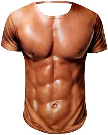 חולצות גברים Hehoah, חולצות T -Mens חולצות שרוול קצר מזדמן צוואר שיפוע רך