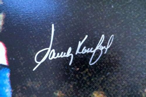 Sandy Koufax חתימה 31x42 קנבס דודג'רס סדרה עולמית /37 JSA - Artoggled MLB Art