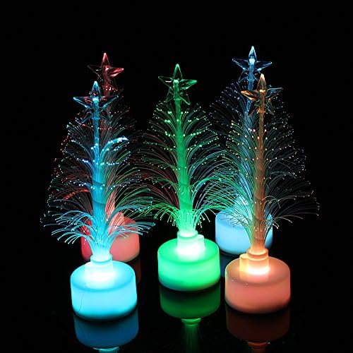 יוסו 5 יחידות מיני חג המולד חג המולד עץ צבע שינוי הוביל אור מנורת עבור בית מסיבת חג המולד קישוט קישוט