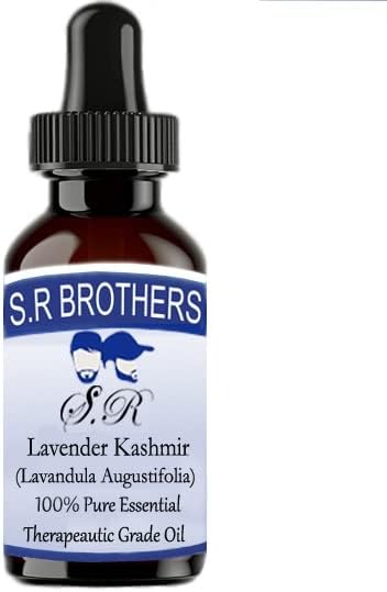 האחים S.R Lavender Kashmir שמן אתרי טהור וטבעי טהור עם טפטפת 15 מל