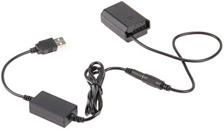 כבל מתאם כוח USB של FOTGA כבל + פענוח NP-FZ100 סוללת דמה לסוני ZV-E1 FX3 FX30 ILME-FX30B A7RV A7RM5