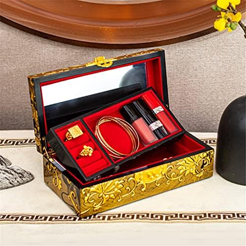 לכה רטרו תכשיטי קופסות סיני סגנון אחסון חתונה מתנות טבעת קופסות מתנה לחתונה