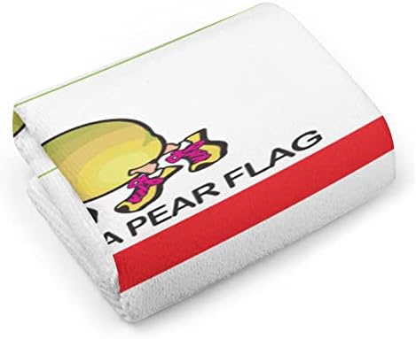 מגבות יד של דגל האגס בקליפורניה פנים גוף שטיפת גוף מטלית כביסה רכה עם חמוד מודפס למטבח אמבטיה למלון
