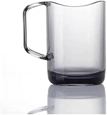 כוס שיניים פשוט קערת שיניים מברשת שיניים כוס כוס שטיפה כוס פלסטיק שקוף כוס שטיפת פה כוס גריי 270 מל