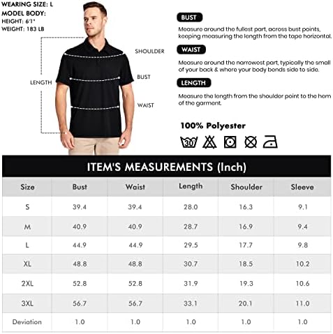 חולצת פולו גולף לגברים של ISEEGZ, חולצות טריקו טקטי טקטי של כיסו של שרוול ארוך לכיס טקטי לגברים ספורט
