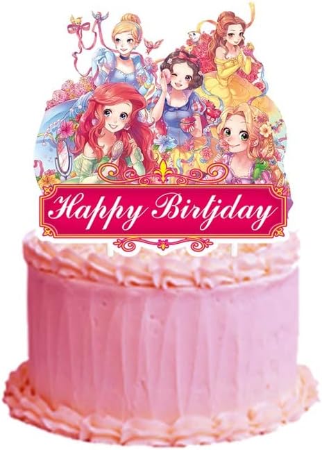 25 קישוטי עוגות נסיכה, קישוטים למסיבות יום הולדת נסיכה, קישוטי עוגות של מסיבת נסיכה.
