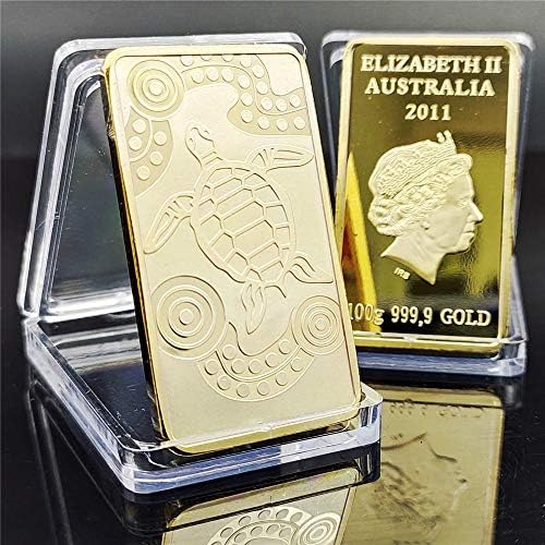 נדיר מטבע מטבע דולפין אוסטרלי מטבע מטבע סיבוב קוביית זיכרון מהדורה זיכרון 1 גרם מטבע מנטה מצופה זהב