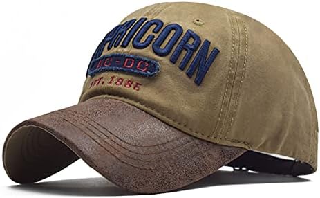 גברים של במצוקה בציר בייסבול כובע שמש כובע נהג כובע שטף נהג משאית כובע עם עור מפוצל קדמי