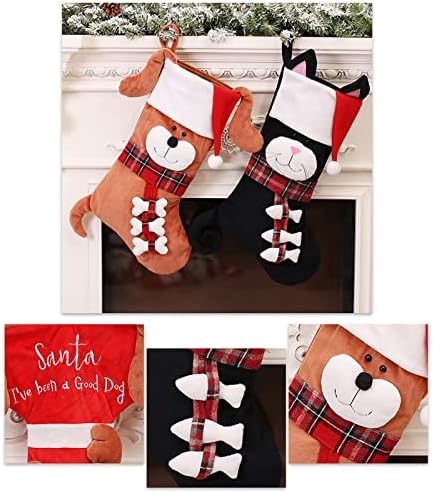 חנות חג המולד וינטג 'תצוגת גרביים גדולות גרבי מתנה ממתקים קישוטים לחג חג המולד קישוטי מסיבת חג מולד