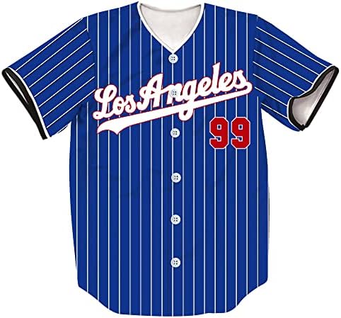 Tifiya לוס אנג'לס 99/23/24 פסים מודפסים ג'רזי בייסבול LA חולצות קבוצת בייסבול לגברים/נשים/צעירים