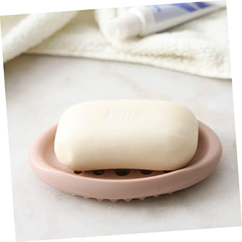 Alipis 3PCs מחזיק סבון סיליקון מיכלי סיליקון מכולות בר רשת מגש ללא סבון אחסון סבון מדף סיליקה ג'ל מחזיק