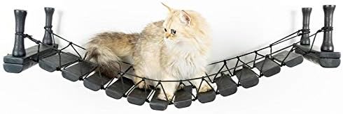 טונפופ חתול עץ בחבל חתול גשר קיר רכוב חתול ערסל חתול עץ מגדל בית קיר גרוד חתלתול צעצוע