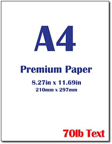 נייר מדפסת A4 Premium - 28lb Bond / 70lb טקסט נייר לבן בהיר