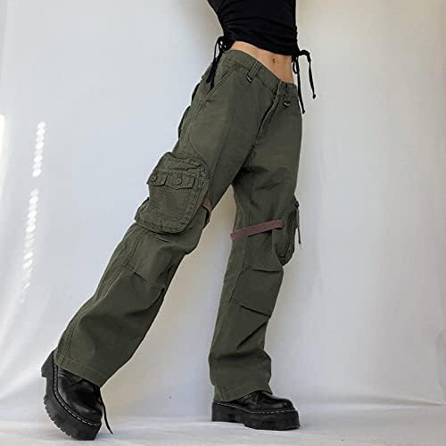 מכנסי מטען רחבים של Cokuera לנשים בגדי רחוב היפ הופ מגניב מכנסי טרנינג מכנסי טרנינג מזדמנים מכנסי רגל