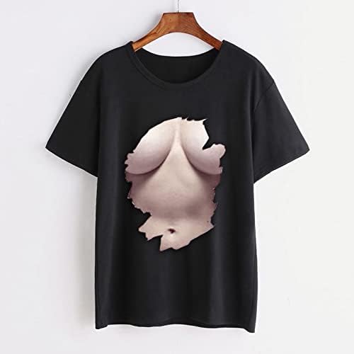 חולצת הדפס מצחיקה תלת מימד נשים חולצות טי גרפיות חולצות טריקו מזדמן