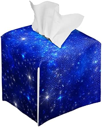 ג'אוקודיה כחולה גלקסי קופסת רקמות רקמות מרובעת כיסוי קופסת רקמות דקורטיב