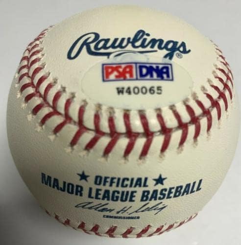 ג'ו סונדרס חתם בייסבול בייסבול MLB PSA W40065 Angels - בייסבול חתימה