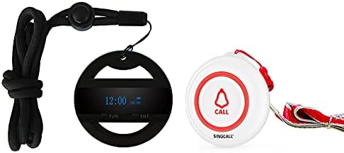 SingCall מטפל ביפר אלחוטי שיחה אלחוטי מערכת אחות מתקשרת למערכת עיצוב התראה לקשישים נכה 1 מקלט שעון נייד