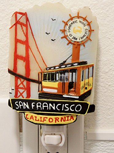 סן פרנסיסקו זהב שער כבל רכב דייג של רציף לילה אור מנורת נר בית תפאורה יום הולדת חנוכת בית ברכה ברכת