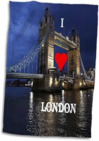3drose Florene Worlds נקודות אקזוטיות - אני אוהב את לונדון - מגבות