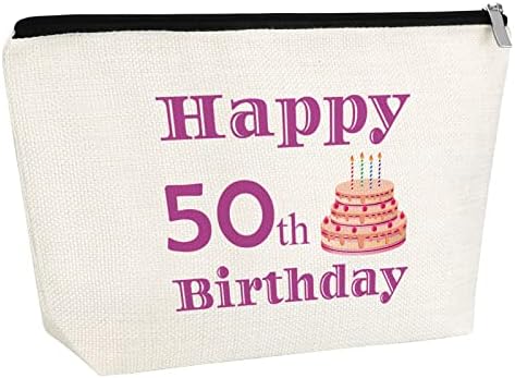מתנות יום הולדת 50 מתנת יום הולדת בת 50 תיק איפור מתנת יום הולדת 50 שמחה מתנות בנות 50 לאמא דודה אשתו