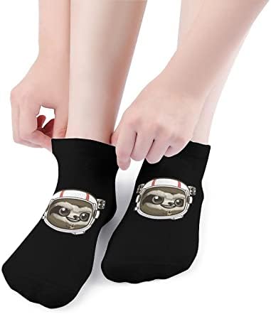 Sloth Astronaut 5 זוגות קרסול גרביים חתוכות נמוכות משקל קל גרביים נושמים גרבי גרביים ללא מופע לאתלטיקה