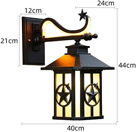 MXiaoxia קיר חיצוני קיר אטום למים חיצוני קיר LED קיר מנורת חצר פשוט