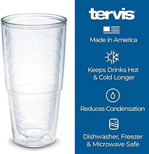 טרוויס תוצרת ארצות הברית גביע כוסות מבודד של וושינגטון עם קירות כפולים שומר על משקאות קרים וחמים, 24