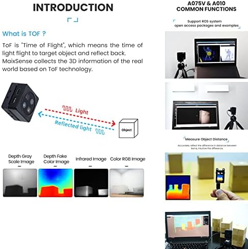 YouYeetoo Sipeed Maixsense A010 RGBD מעמיק מצלמת חזון עומק, מצוידת בחיישן תלת מימד TOF, גישה ל- MCU,