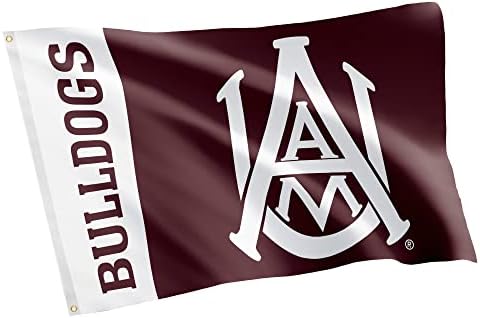 מדבר קקטוס אלבמה A&M באוניברסיטת דגל בולדוגים AAMU דגלים באנרים פוליאסטר מקורה חיצוני 3x5