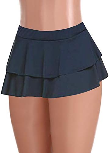 חצאיות קפלים מיני מותניים גבוהות לנשים סקסיות זורמות פרועות חצאיות ריקוד מוטות מכנסיים חמים מכנסיים