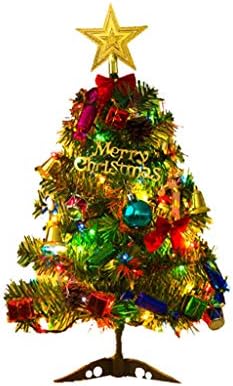 UXZDX 50 סמ עץ חג מולד עם אור שנה טובה לשנה טובה