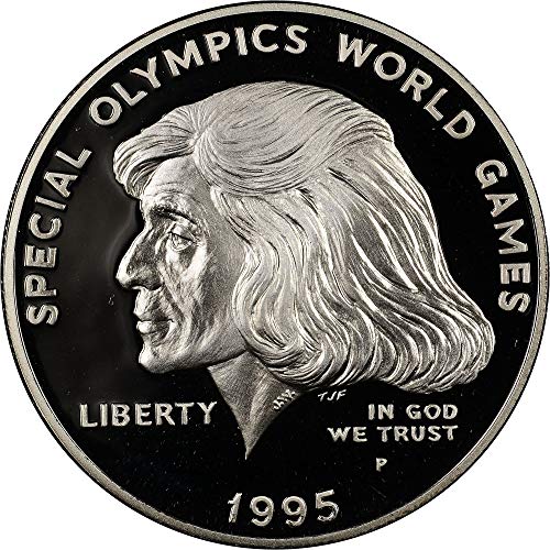 1995 P אולימפיאדה מיוחדת משחקים משחקי זיכרון הוכחה כסף דולר כסף DCAM MINT MINT