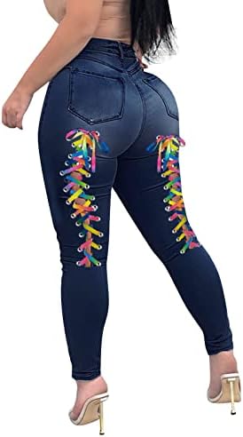 מג'ינס חתוך מג'ינס מכנסיים פרחוניים מכנסיים אתלטים של נשים בתוספת מכנסי שמלה בגודל מכנסי אימון לנשים