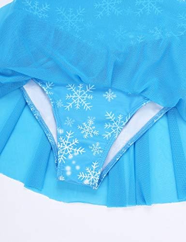 ילדות Kvysinly בנות פתית שלג בלט שלג בלטו טוטו שמלת דמות גלגלת החלקה על קרח לבוש ריקוד בלרינה תחפושת