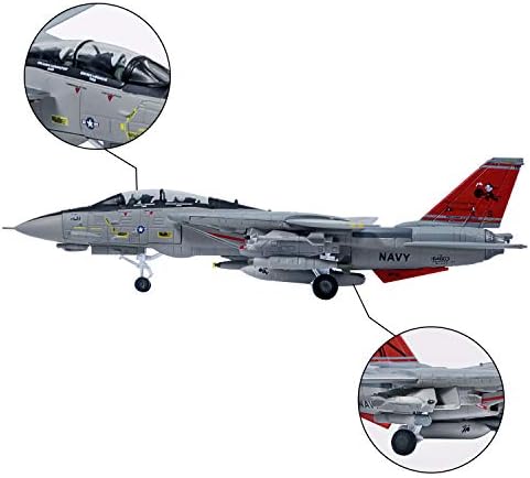 Hanghang 1/100 סולם F-14 Tomcat Fighter התקפה מטוס מטוס לוחם מתכת מודל צבאי פיירצ'ילד רפובליקה דיאסט