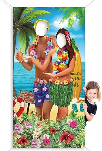 הוואי אלוהה מסיבת קישוטי ואאו זוג תמונת נכס, ענק בד הוואי ואאו תא צילום רקע, מצחיק ואאו זוג תמונה דלת